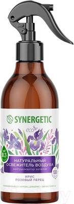 Освежитель воздуха Synergetic Ирис и розовый перец. Гипоаллергенный биоразлагаемый (380мл)