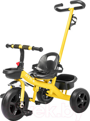 Трехколесный велосипед с ручкой NINO Comfort Plus (желтый)