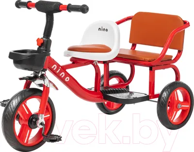 Трехколесный велосипед NINO Twix (красный)