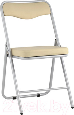 Стул Stool Group Джонни (экокожа кремовый/металлик)