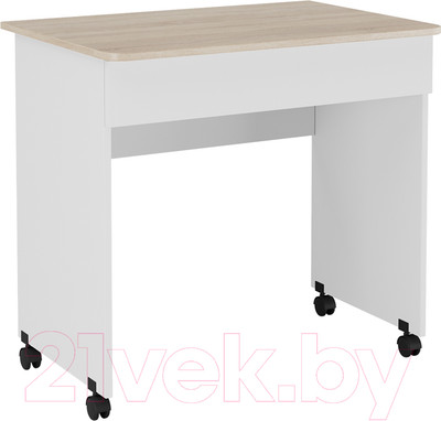 Компьютерный стол ТриЯ Diamond тип 2 (дуб сонома/белый)