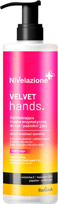 Маска для рук Farmona Nivelazione Омолаживающая энзимная 2в1 Velvet Hands  (200мл)