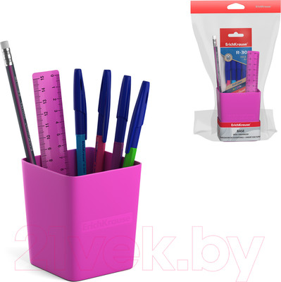 Настольный набор Erich Krause Base. Caribbean Sunset / 57965 (маджента)