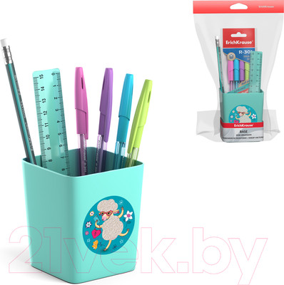 Настольный набор Erich Krause Base. Flower Sheep / 57973 (мятный)