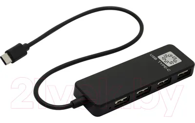 USB-хаб 5bites HB24C-210BK (черный)