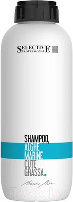 Шампунь для волос Selective Professional Для нормализации сального выделения Alghe Marine / 70752 (1л)