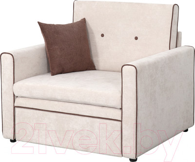 Кресло-кровать Мебельград Скаут Стандарт (торонто светло-бежевый/торонто коричневый)
