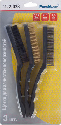 Набор щеток слесарных Remocolor Для зачистки поверхностей / 11-2-023 (3шт)