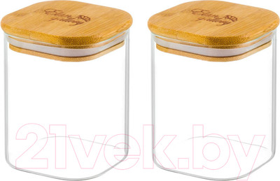 Набор емкостей для хранения Elan Gallery Crystal glass / 360070