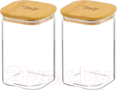 Набор емкостей для хранения Elan Gallery Crystal glass / 360071