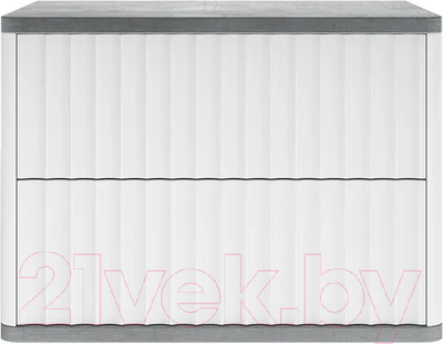 Прикроватная тумба Shtabe Royal 5002 эко (белый/металл Бруклин)