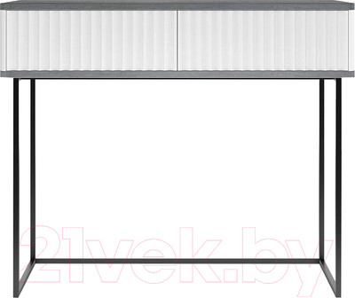 Туалетный столик Shtabe Royal 5011 эко (белый/металл бруклин/черный)