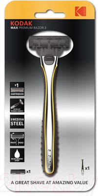 Бритвенный станок Kodak Disposable MAX Prem Razor 3 / CAT 30425101 1/12