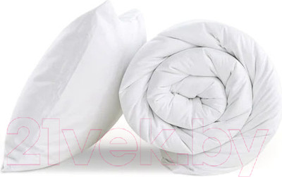 Комплект постельного белья GoodNight Сатин Делюкс 2 сп с Евро / 270500 (белый)