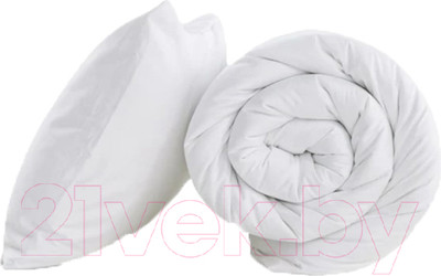 Комплект постельного белья GoodNight Сатин Делюкс Дуэт / 270502 (50x70, белый)