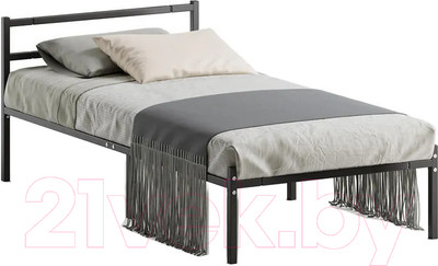 Односпальная кровать Домаклево Лофт 80x200 (черный)