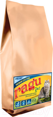 Сухой корм для кошек Ragu Для кошек и котов 3в1 (1.5кг)