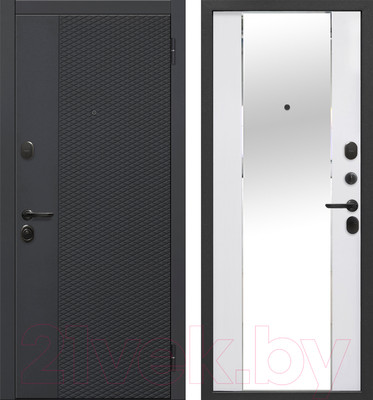 Входная дверь Гарда Флорида Зеркало фацет (86x205, правая)