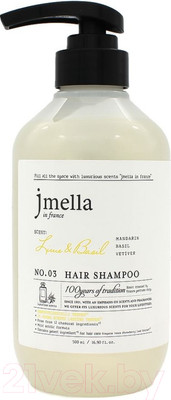 Шампунь для волос Jmella In France Lime and Basil Hair Shampoo  (500мл)