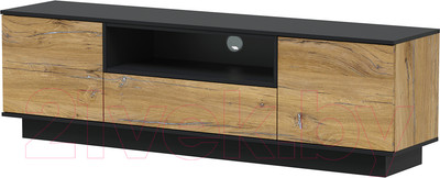 Тумба Интерлиния Quartz QZ-Т180 (дуб нокс/черный)
