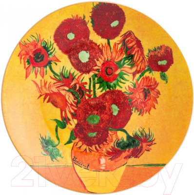 Декоративная тарелка Elan Gallery Подсолнухи / 420262