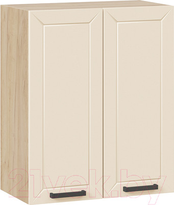 Шкаф навесной для кухни ТриЯ Лорас 1В6 (дуб крафт золотой/холст брюле)