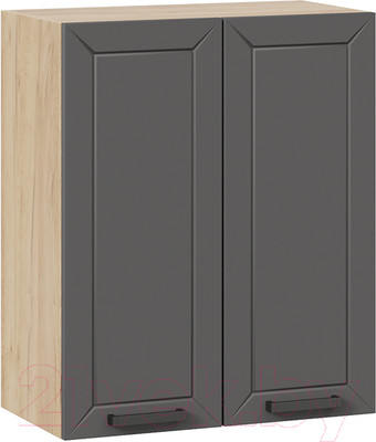 Шкаф навесной для кухни ТриЯ Лорас 1В6 (дуб крафт золотой/холст вулкан)