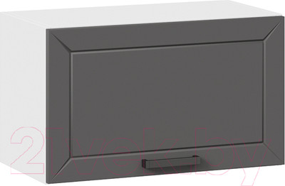 Шкаф под вытяжку ТриЯ Лорас 1В6Г (белый/холст вулкан)
