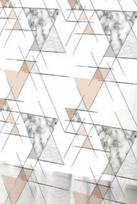 Шторка-занавеска для ванны Perfecto Linea Secret 36-118002 (мраморный узор)