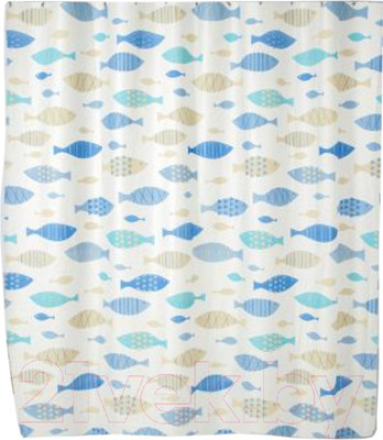 Шторка-занавеска для ванны Perfecto Linea Secret 36-118007 (рыбки)