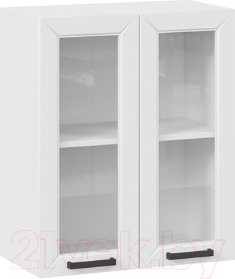 Шкаф навесной для кухни ТриЯ Лорас 1В6С (белый/холст белый)