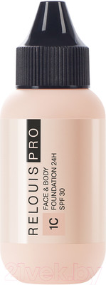 Тональный крем Relouis Face&Body Foundation 24H SPF30 тон 1С светлый 
