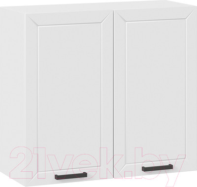 Шкаф навесной для кухни ТриЯ Лорас 1В8 (белый/холст белый)