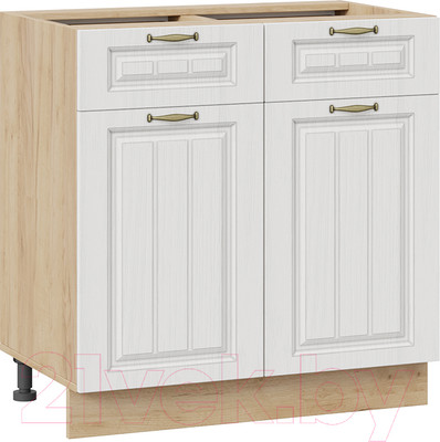 Шкаф-стол кухонный ТриЯ Лина 1Н8Я1 (дуб крафт золотой/белый)