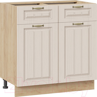 Шкаф-стол кухонный ТриЯ Лина 1Н8Я1 (дуб крафт золотой/кремовый)