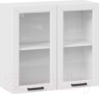 Шкаф навесной для кухни ТриЯ Лорас 1В8С (белый/холст белый)