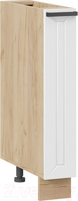 Шкаф карго ТриЯ Лорас 1Н15К (дуб крафт золотой/холст белый)