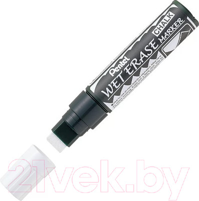 Маркер меловой Pentel Wet Erase / SMW56-W (белый)