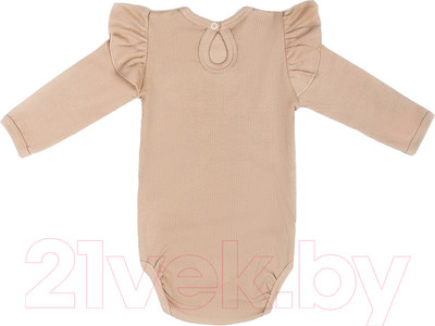 Боди для малышей Amarobaby Fashion / AB-OD21-FS02/03-68 (бежевый, р.68)