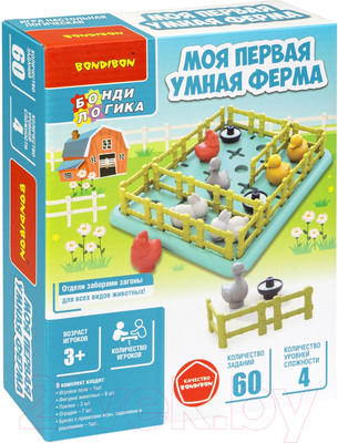 Настольная игра Bondibon Моя первая Умная ферма / ВВ5679