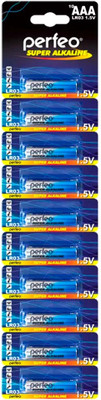 Комплект батареек Perfeo Super Alkaline / PF LR03/10BL