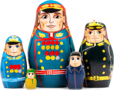 Матрешка сувенирная Брестская Фабрика Сувениров Солдаты Великой Победы / 5310