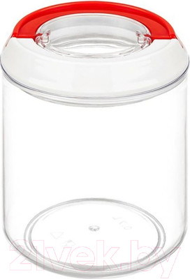 Емкость для хранения El Casa Прага / 640470 (прозрачный/бело-красный)