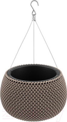 Кашпо El Casa Сфера / 640440 (серый/коричневый)
