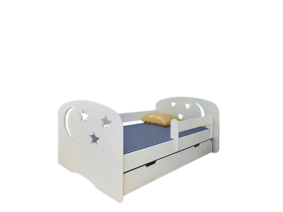 Кровать-тахта детская Мебель детям Ночь 80x160 Н-80 (белый)