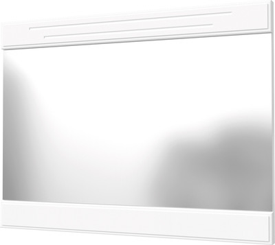 Зеркало Bravo Мебель Олимп Лак с декоративными планками (белый/белый)