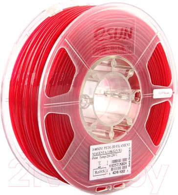 Пластик для 3D-печати eSUN PETG / т0026318 (1.75мм, 1кг, Magenta)
