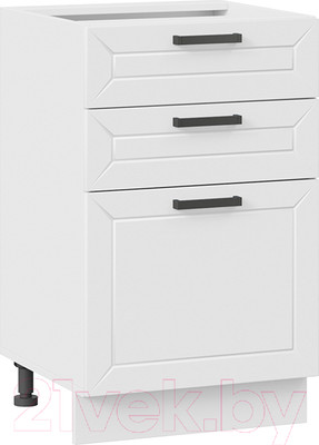 Шкаф-стол кухонный ТриЯ Лорас 1Н5Я3 (белый/холст белый)