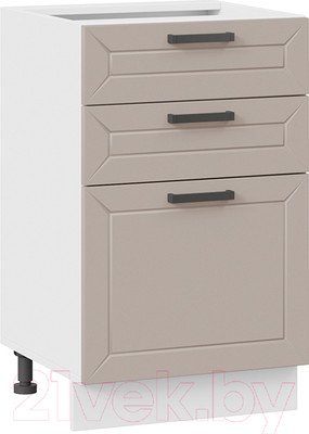 Шкаф-стол кухонный ТриЯ Лорас 1Н5Я3 (белый/холст латте)