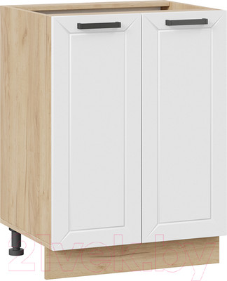 Шкаф-стол кухонный ТриЯ Лорас 1Н6 (дуб крафт золотой/холст белый)